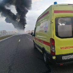 В Кузбассе на трассе сгорели две столкнувшиеся фуры (ФОТО) В Кузбассе на трассе сгорели две столкнувшиеся фуры (ФОТО)